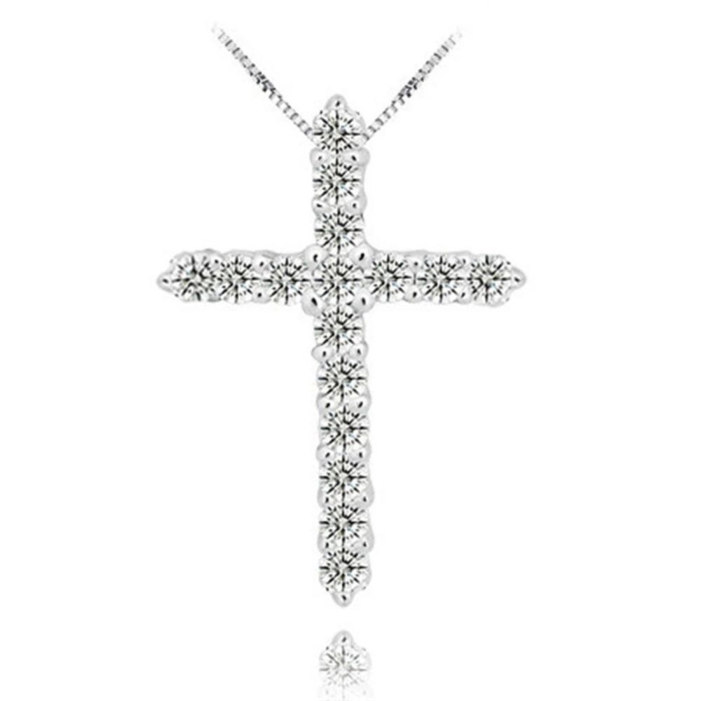 A New Sterling Silver Cross Necklace